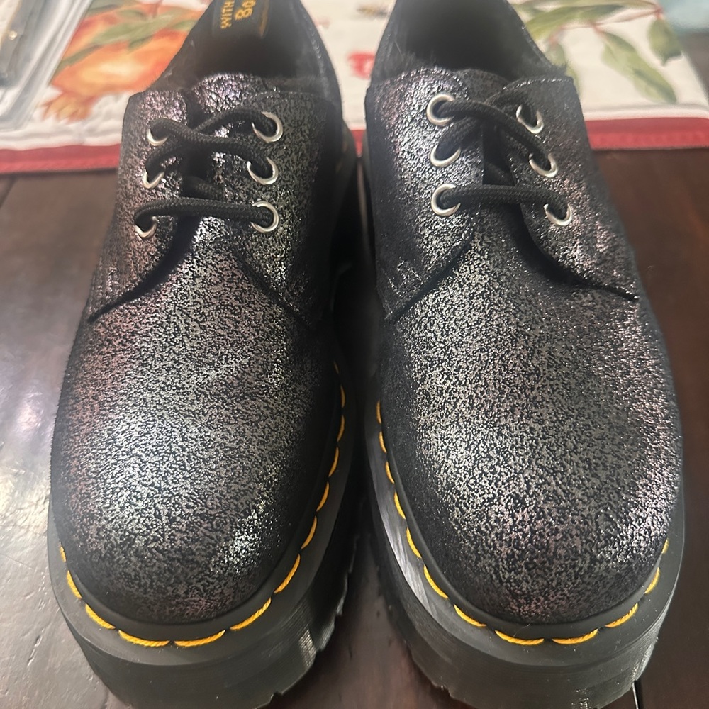 Dr. Martens Black Fur-Lined Footwear